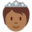 person with crown, medium-dark skin tone